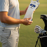 Tiger Driver Headcover Easy On and Detach Tiger Sport Headcover Creature Sport Club Cover Adds Character Embroidered Design