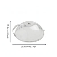 Microwave Splatter Guard Vented Food Cover with Handle Easy Grip for Meal Prep