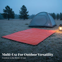 Multipurpose Heavy Duty Survival Blanket Moisture-Proof Reflective PE Foil Blanket Compact for Campers, Survivalists, Camping, Hiking