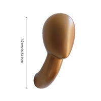 Mannequin Head with Long Neck Faceless Hairpiece Stand Multi-Use for Boutiques