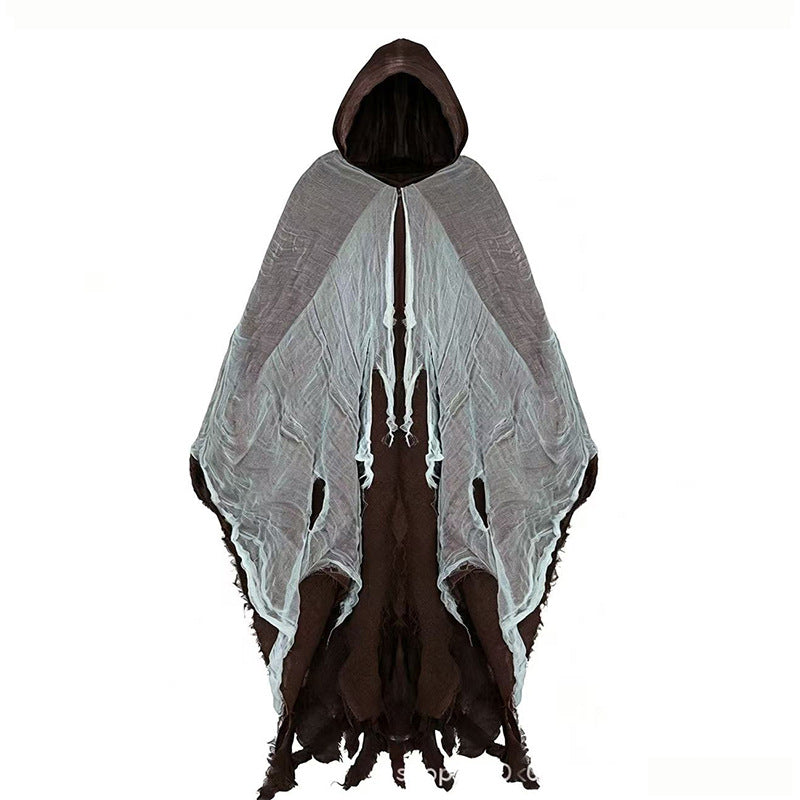 Halloween Scythe Costume Prop with Cloak and Skull Mask