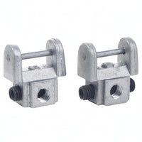 2 Pieces Wire Clamp Head Threaded Clamp Head Small