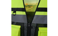 Lightweight Reflective Safety Vest Long-Lasting High Visibility Construction Vest 3D Ergonomic Fit for Road Workers, Traffic Controllers, Cyclists, Roadside, Nighttime