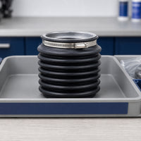 Marine Bellows Sleeve Corrugated Bellows Tube with Clamps Flexible for Boat Owners, Mechanics