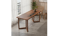 Wood Tea Table Set Balcony Friendly Wood Tea Table and Chair Space-Saving Saving for Living Room, Small Apartment