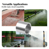 Atomizing Effect High Pressure Washer Nozzle Fan Spray Nozzle Rust-Proof for Car Wash, Dust Suppression, Cooling Systems