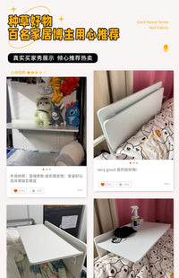 床桌电脑床上书桌折叠床边寝室宿舍上铺悬空侧面大学生悬挂式小桌