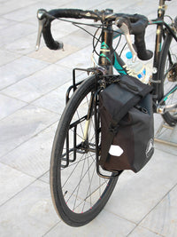 Aluminum Front Rack for Road Bikes with Quick Release or Thru-Axle Mounting