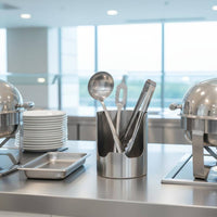 Stainless Steel Spoon Rest Multi-Use Ladle Rest Stand Easy to Clean for Buffet