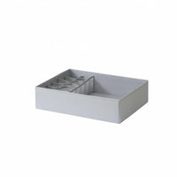 3 Pieces Compartmented Underwear Box Set Foldable Clothing Divider With Lid
