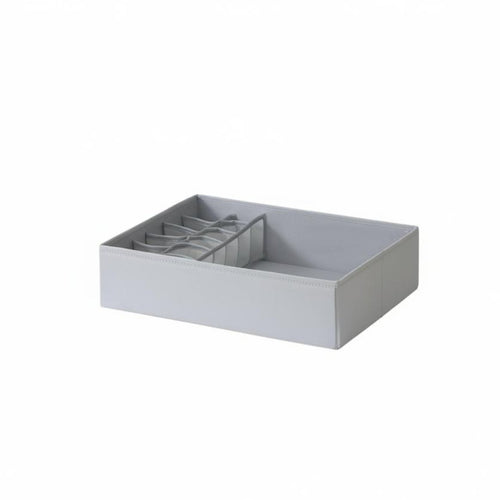 3 Pieces Compartmented Underwear Box Set Foldable Clothing Divider With Lid