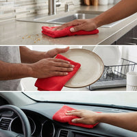 Highly Absorbent Microfibre Cloth and Microfibre Towel, Microfibre Cloth 30cm x 30cm for Car Polishing, Glass and Interior Detailing