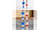 Table Football Player with Mounting Hole Molded Foosball Player with Mounting Hole Easy to Install Foosball Man for Enthusiasts