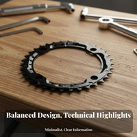 Mountain Bike Chain Gear Effortless Shifting 104BCD Chain Gear Mountain Bike Crankset Gear CNC Aluminum Cycle Chainwheel High