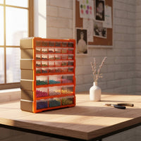 Screw Storage Box Easy Reach Small Parts Organizer 39 Grids for DIY Enthusiasts