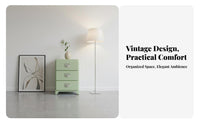 Patterned 3-Drawer Chest Safe Nightstand Large Capacity for Parents