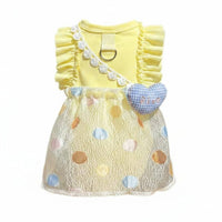 Bubble Skirt Pet Dress Breathable Dog Dress D-Loop