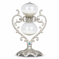 Hourglass with Heart Frame Tabletop Hour Glass Decorative for Reading Corner