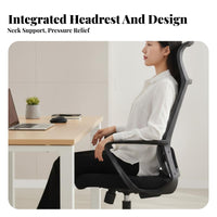 Ergonomic High-Back Chair Reclining Function for Students