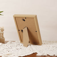 Minimalist 3D Wooden Hollow Photo Frame, 6 Inch, for DIY Display