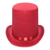 Black Top Hat for Magician, 20cm, Lincoln Style, French High Hat, Retro British Gentleman Jazz Hat