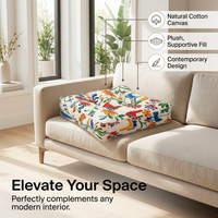Round Floor Cushion for Living Room, Meditation Cushion, Large Floor Pillow Adults, Seat Cushion for - Image 4