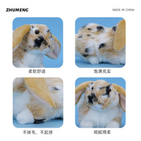 Lifelike Rabbit Plush Toy Stuffed Animal Easter Lop Ear Rabbit Doll for Children