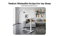 Overbed Laptop Table Foldable Rolling Overbed Table Multi-Functional for Seniors