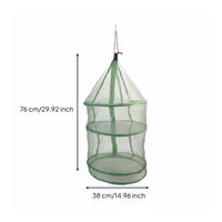 Dustproof Camping Food Dryer Net Portable Folding Drying Mesh Bag Lightweight Hanging Drying Net for Travel