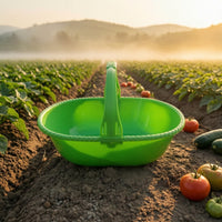 Fruit Picking Basket Handheld Produce Basket with Handle Portable for Gardening