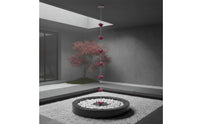 Floral Rain Chain Rainwater Collection Outdoor Decor Soothing Water Sound