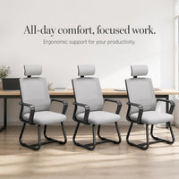 Ergonomic Office Chair with Headrest for Long Sitting Comfort