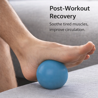Myofascial Release Massage Ball for Muscle Relaxation, Solid Silicone for Foot Stretching, for Athletes