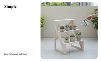 Tiered Ladder Planter Multi-Functional 3-Tier Plant Stand Weather-Resistant