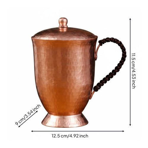 Copper Beer Mug Rustic Look Copper Simple to Clean to Clean Tableware for Tea Time
