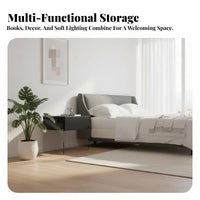 Floating Nightstand Modern design Wall-Mounted Drawer Easy to Clean for Entrypath