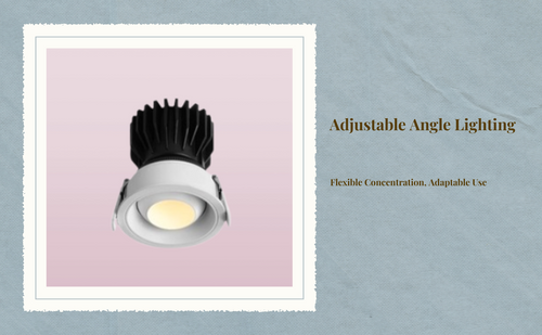 Adjustable anti-glare LED spotlight