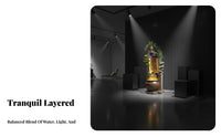 Indoor Waterfall Water Feature Simulated Landscape Cascading Waterfall Panel Water Feature Mist Effect Feng Shui Water Feature for Business Owners