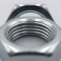 Iron Hex Nuts with Zinc Plating for Lighting Hardware, M10x1.0 Fine Thread Nut for DIY Hardware, 4.8 Grade Strength Thread Lamp Fasteners