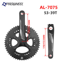 prowheel浩盟公路车中空一体牙盘11速53T/39T牙盘RPT721C跨境货源