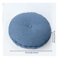 Padded Round Floor Cushion Textured Floor Seat Cushion Soft Thick for Balcony