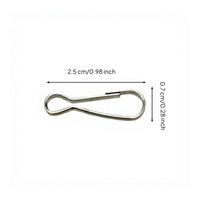 Metal-coated drapery hook, metal organizer accessory, rust-resistant hanging storage, DIY craft, keychain fastener