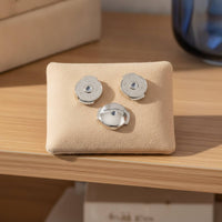 Replacement Earring Back with Silicone Insert Polished Disc Earring Back Non-Slip Fastener Comfortable for DIY Jewelers