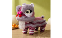 Lion Dance Stool Padded Cushioned Textile Lion Stool Rounded Head Kids Furniture for Children