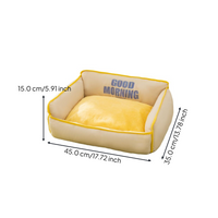 Washable small pet bed