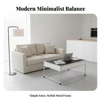 Dual-Level Utility Table Versatile Design Household Furniture Contemporary Aesthetic Multi-Functional for Apartment Dwellers