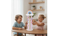 Hair Clip Storage Rack Tabletop Hair Clip Stand Barrette Holder Rainbow Pastel for Girls, Nursery, Bedroom