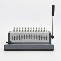 21-Hole Binding Machine Sturdy Base Manual Comb Binder 2-in-1 Punching Comb Binding Machine for Print Shop