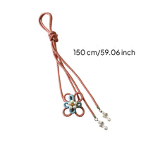 Authentic Obi Cord with Flower Ornament Elegant Kimono Waist Cord Lightweight Kimono Obi Belt Versatile for Festivals
