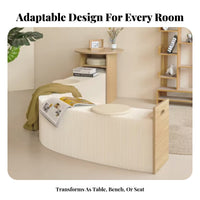 Accordion Paper Bench Portable Accordion Paper Stool Expandable for Living Room
